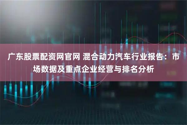 广东股票配资网官网 混合动力汽车行业报告：市场数据及重点企业经营与排名分析